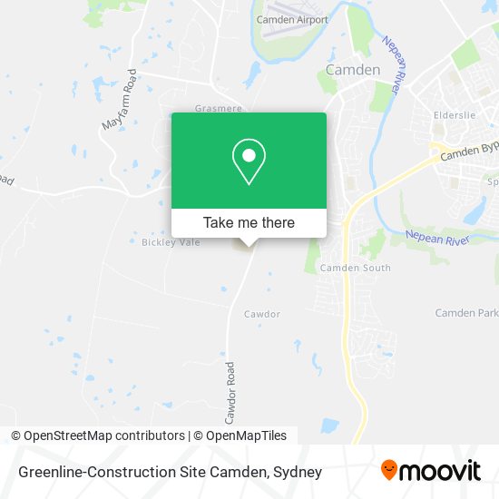 Greenline-Construction Site Camden map