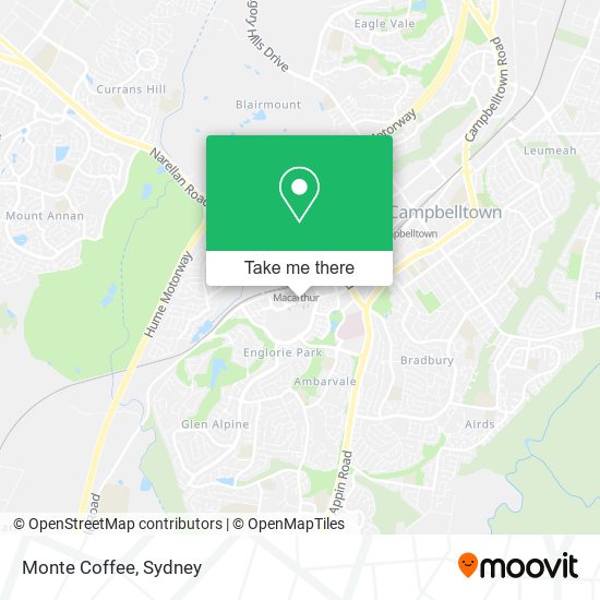 Monte Coffee map