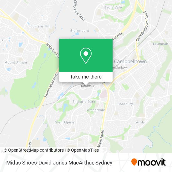 Midas Shoes-David Jones MacArthur map