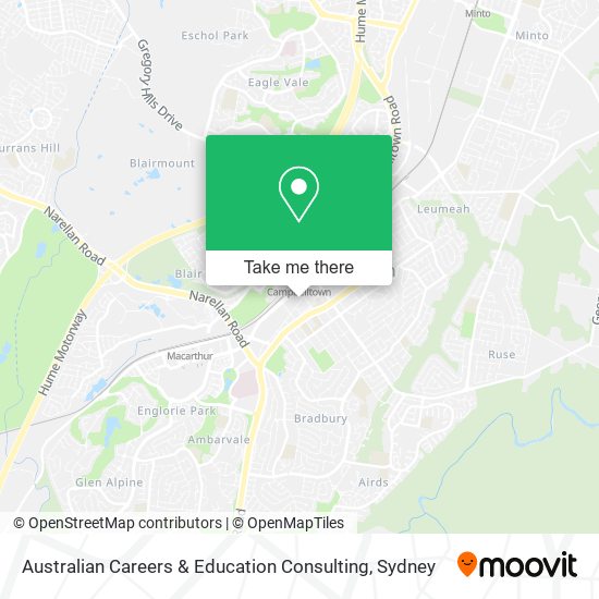 Australian Careers & Education Consulting map