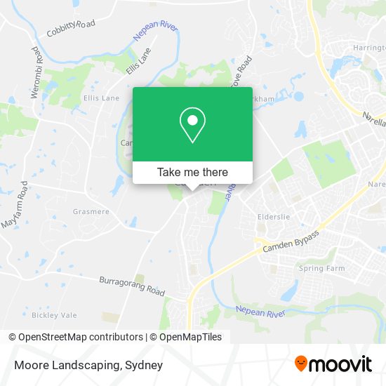Moore Landscaping map
