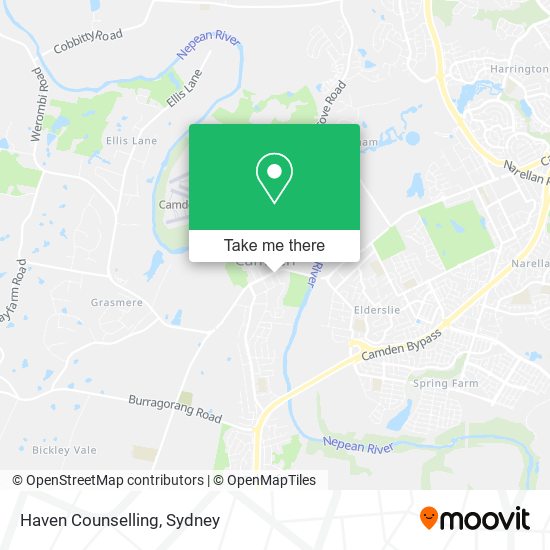 Haven Counselling map