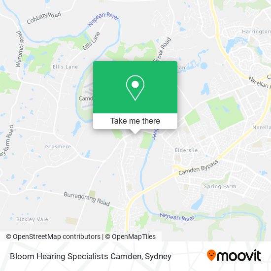 Mapa Bloom Hearing Specialists Camden