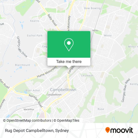 Rug Depot Campbelltown map