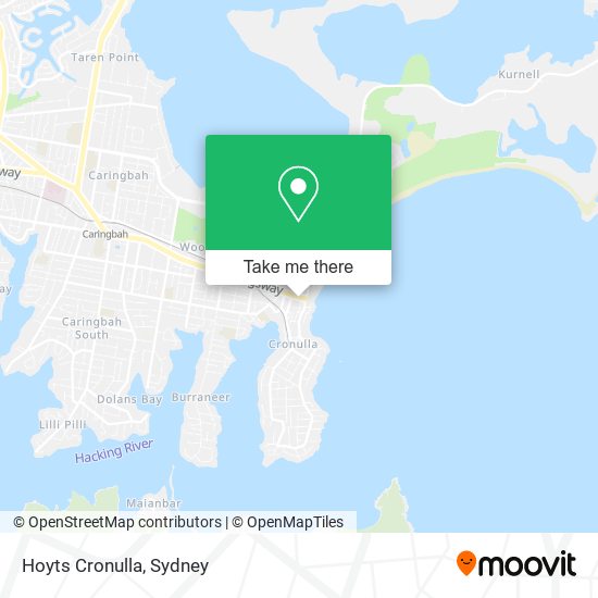 Hoyts Cronulla map