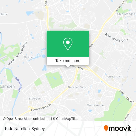 Kids Narellan map