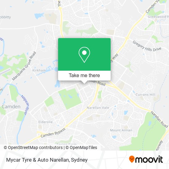 Mycar Tyre & Auto Narellan map