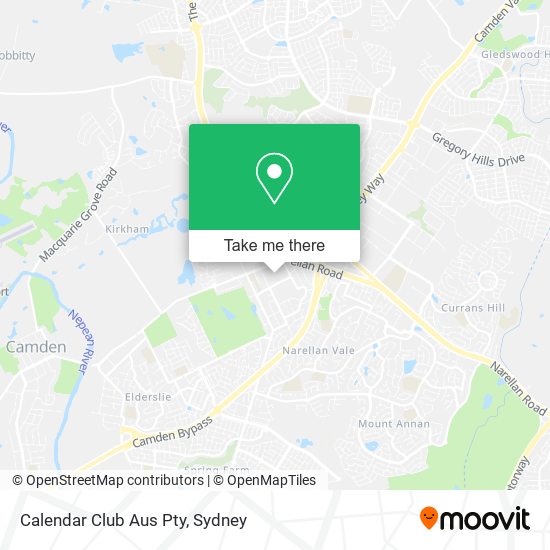 Calendar Club Aus Pty map