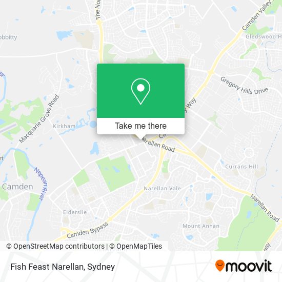 Mapa Fish Feast Narellan