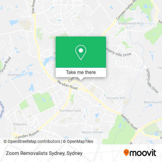 Zoom Removalists Sydney map