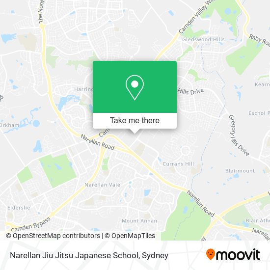 Narellan Jiu Jitsu Japanese School map