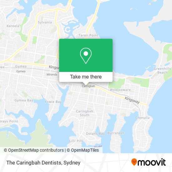 The Caringbah Dentists map