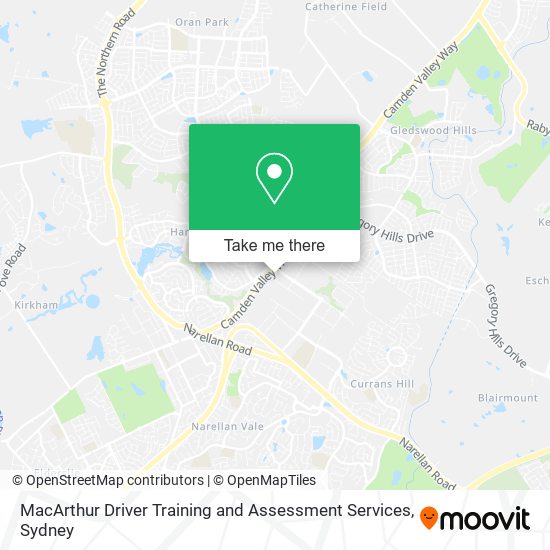 MacArthur Driver Training and Assessment Services map
