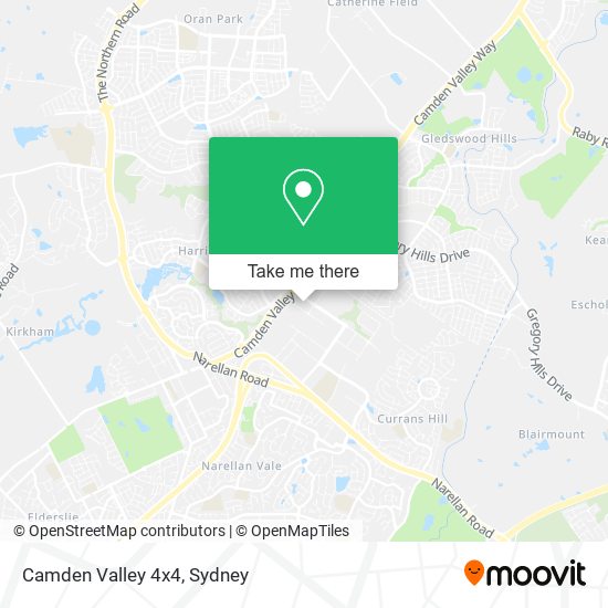 Mapa Camden Valley 4x4