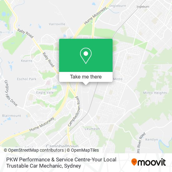 Mapa PKW Performance & Service Centre-Your Local Trustable Car Mechanic