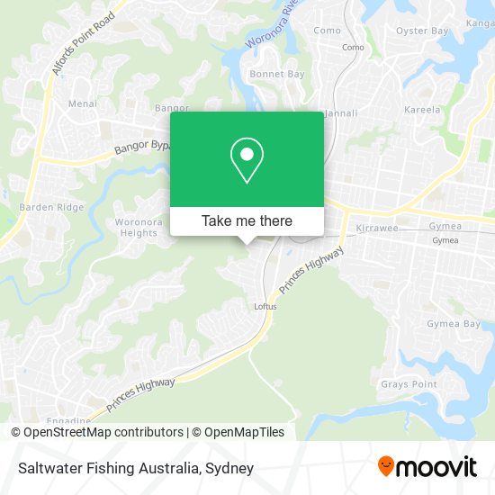 Saltwater Fishing Australia map