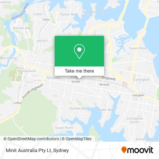 Minit Australia Pty Lt map