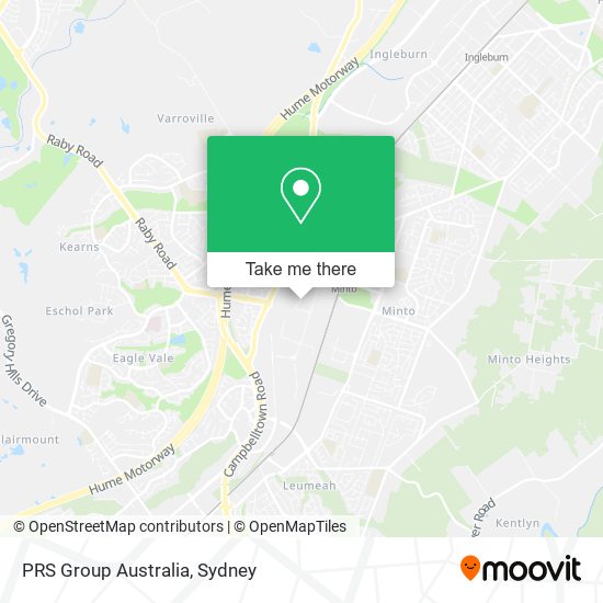 PRS Group Australia map