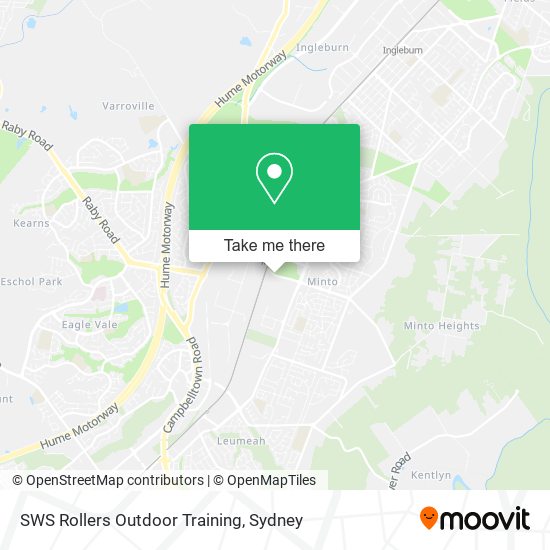 SWS Rollers Outdoor Training map