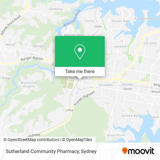 Sutherland Community Pharmacy map