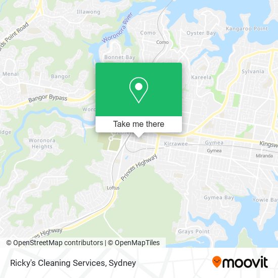 Mapa Ricky's Cleaning Services