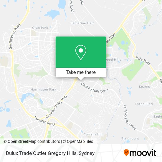 Dulux Trade Outlet Gregory Hills map