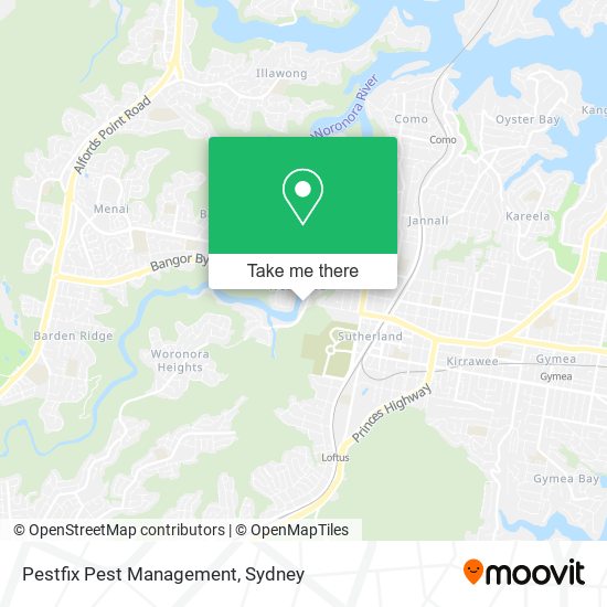 Pestfix Pest Management map