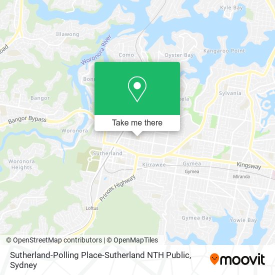 Sutherland-Polling Place-Sutherland NTH Public map
