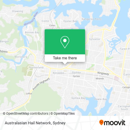 Mapa Australasian Hail Network