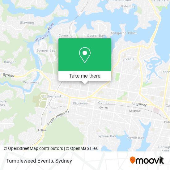 Mapa Tumbleweed Events