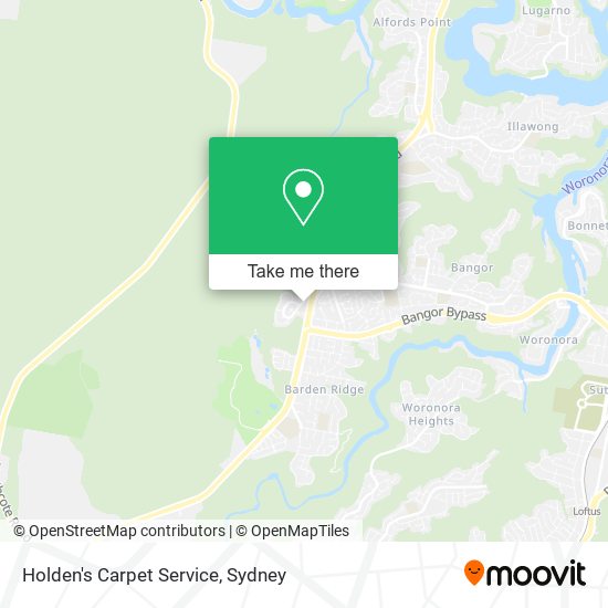 Mapa Holden's Carpet Service