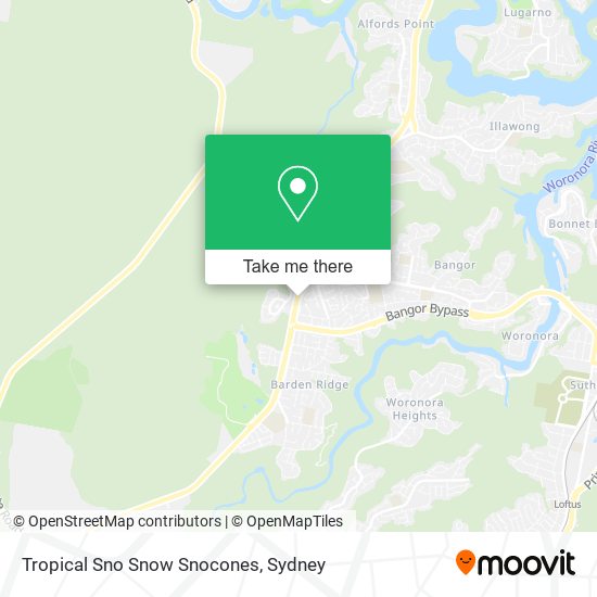 Tropical Sno Snow Snocones map