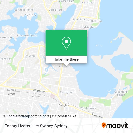 Toasty Heater Hire Sydney map