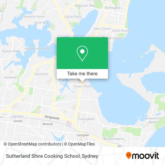 Sutherland Shire Cooking School map