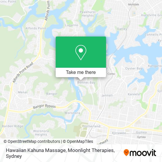 Hawaiian Kahuna Massage, Moonlight Therapies map