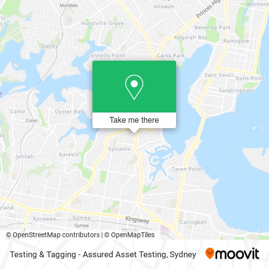 Testing & Tagging - Assured Asset Testing map