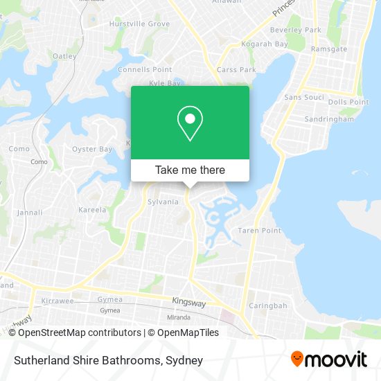 Sutherland Shire Bathrooms map