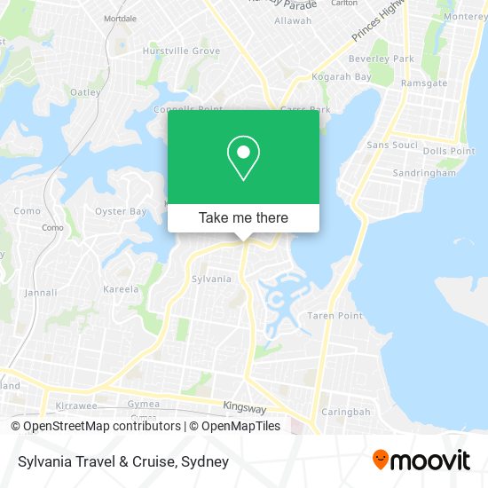 Sylvania Travel & Cruise map