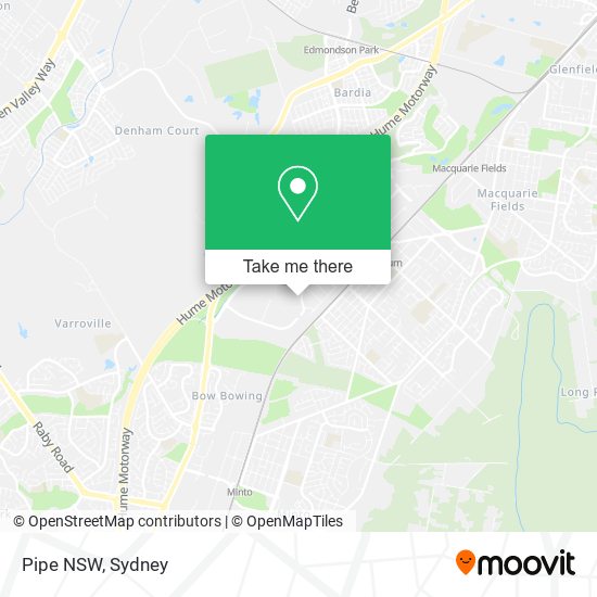 Mapa Pipe NSW