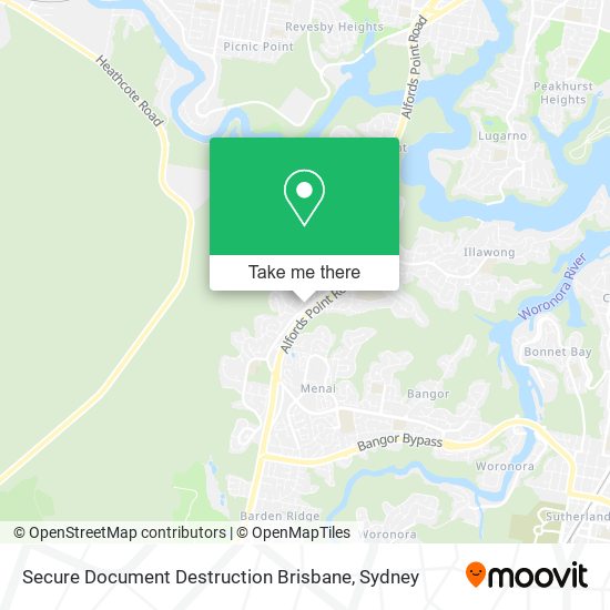 Secure Document Destruction Brisbane map