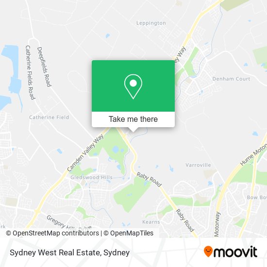 Mapa Sydney West Real Estate