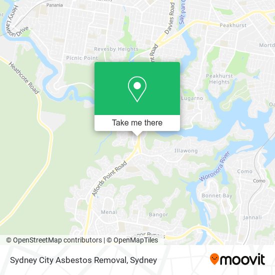 Mapa Sydney City Asbestos Removal