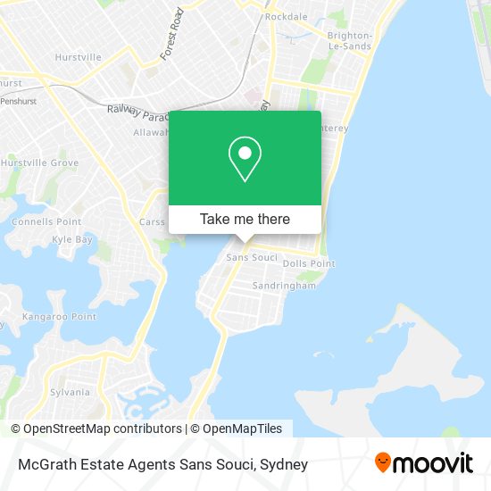 McGrath Estate Agents Sans Souci map