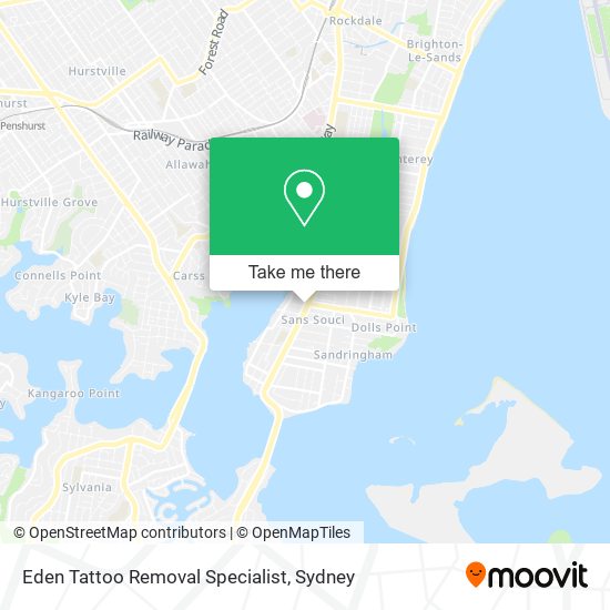 Eden Tattoo Removal Specialist map