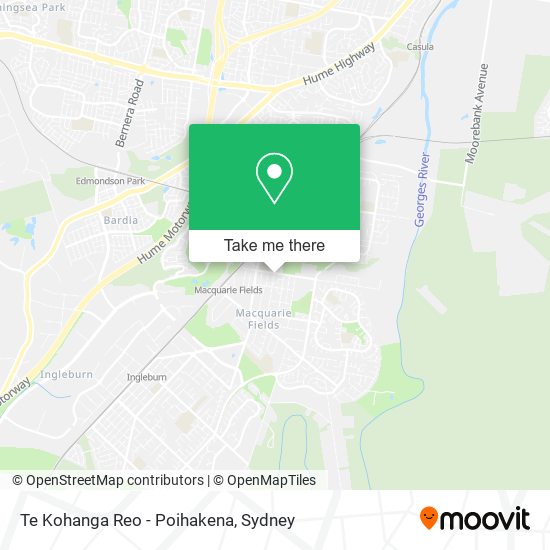 Te Kohanga Reo - Poihakena map