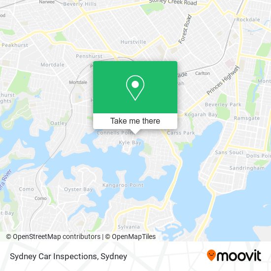 Sydney Car Inspections map