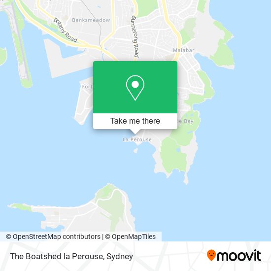 The Boatshed la Perouse map