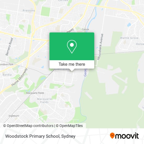 Mapa Woodstock Primary School
