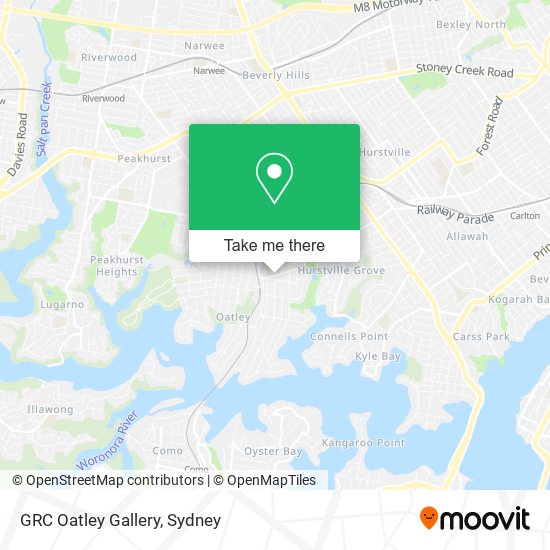 Mapa GRC Oatley Gallery