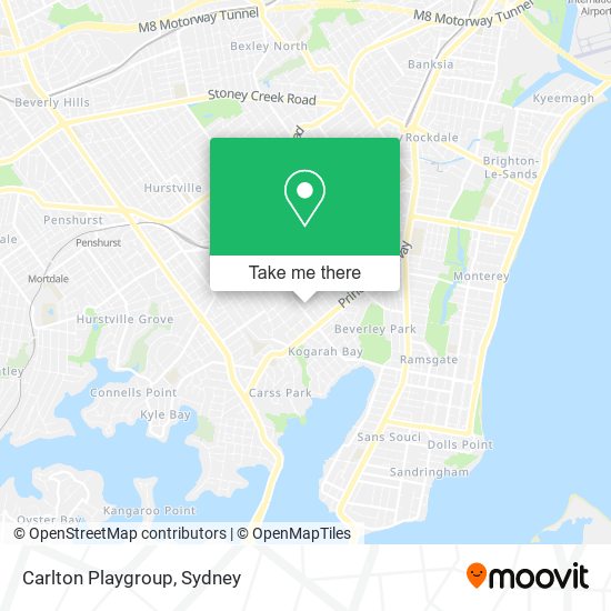 Mapa Carlton Playgroup